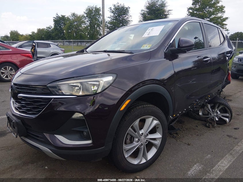 2021 Buick Encore GX, Rear, IAAI, VIN KL4MMCSL8MB156466 — photo 2