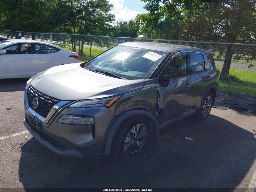 2021 Nissan Rogue, Left Side, IAAI, VIN 5N1AT3BB7MC696500 — photo 2