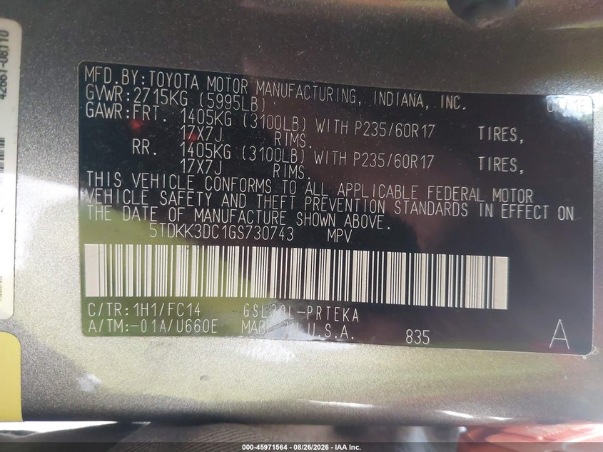 TOYOTA SIENNA - zdjęcie 9