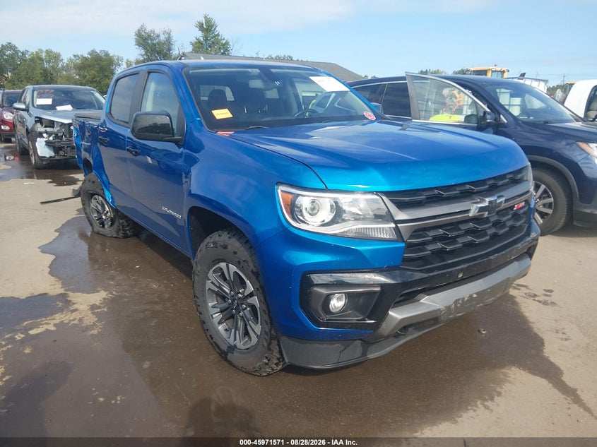 2022 Chevrolet Colorado, Правий зад, IAAI, VIN 1GCGTDEN1N1184366