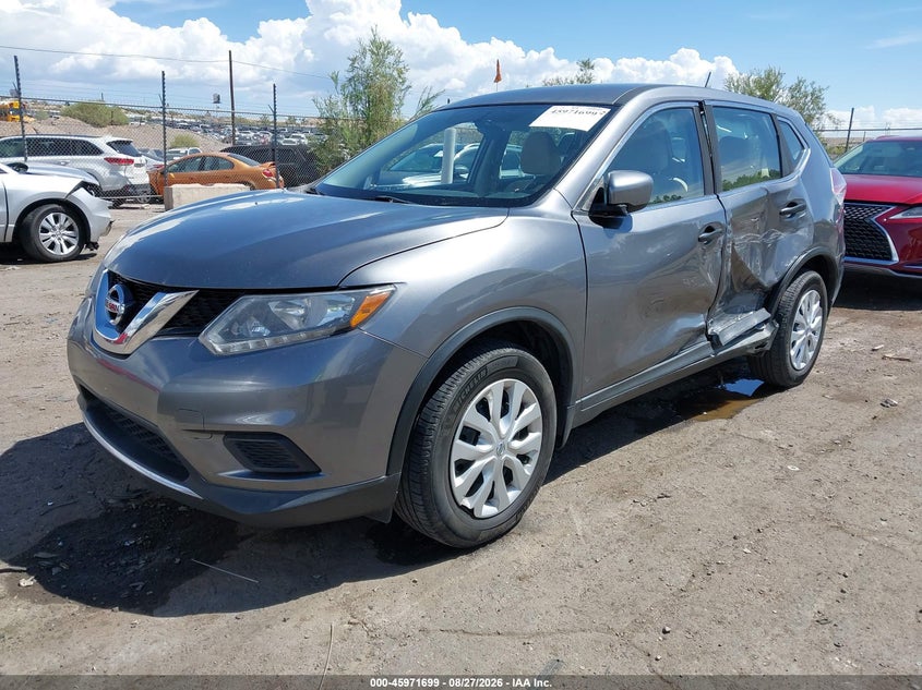 2016 Nissan Rogue, Left Side, IAAI, VIN KNMAT2MV4GP719184 — photo 2