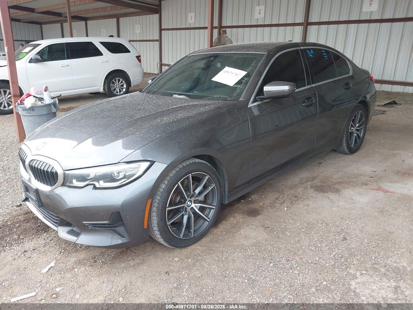 2019 BMW 3er, Right Rear, IAAI, VIN 3MW5R1J58K8B02180 — photo 2