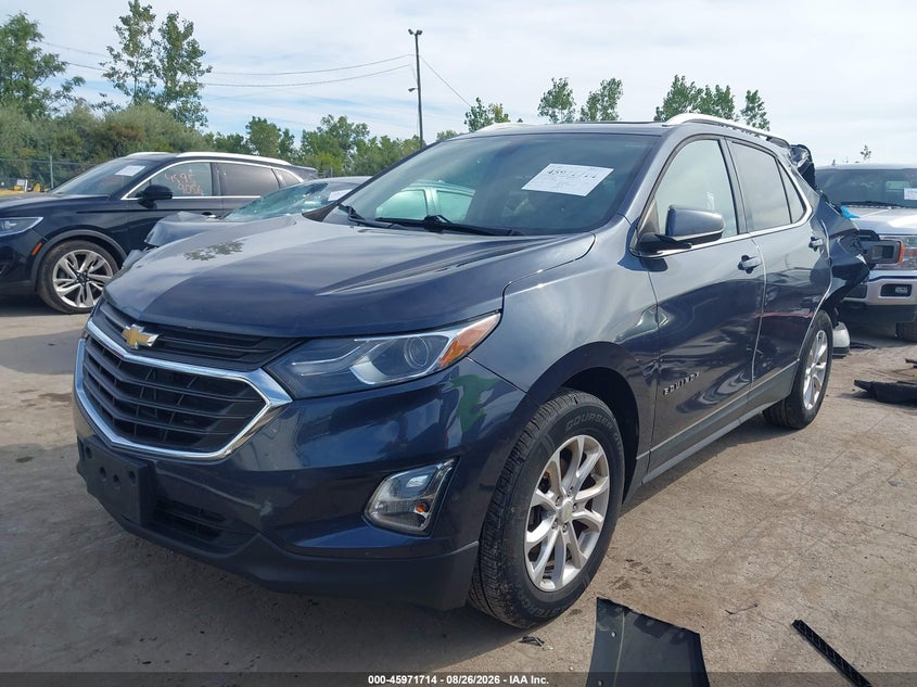 2018 Chevrolet Equinox, Rear, IAAI, VIN 3GNAXJEV3JL349935 — photo 2