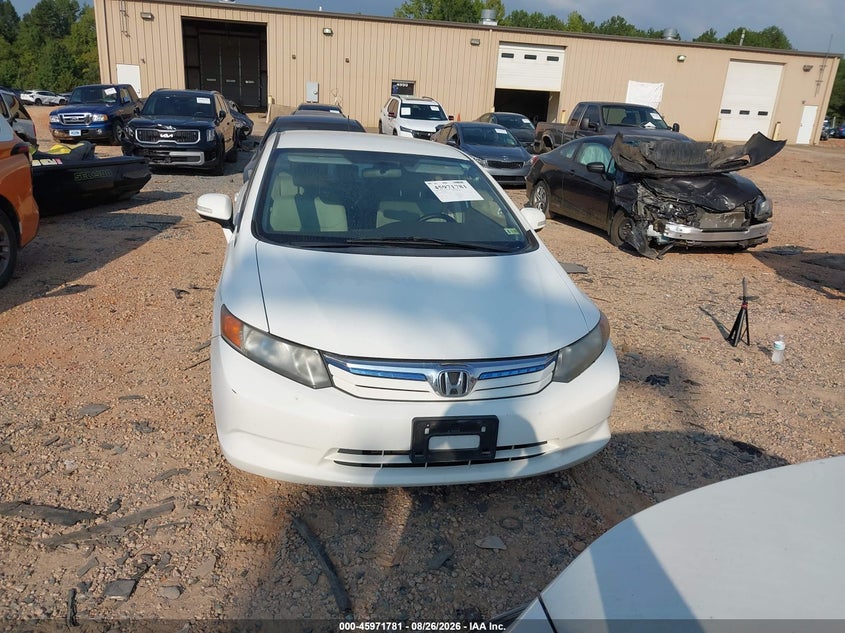 HONDA CIVIC HYBRID 2012 VIN JHMFB4F21CS009754