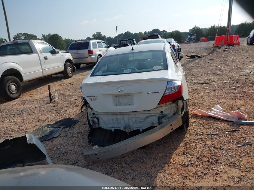 HONDA CIVIC HYBRID 2012 VIN JHMFB4F21CS009754