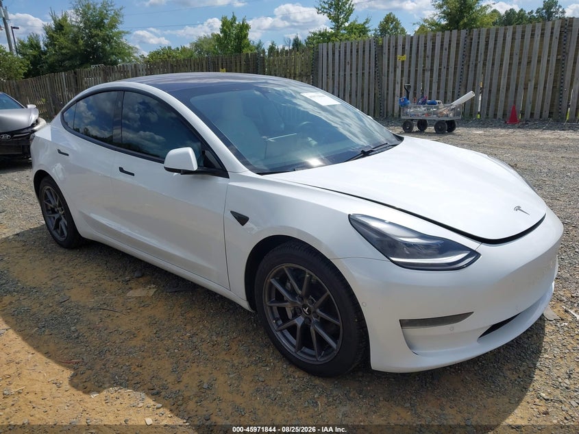 2021 TESLA MODEL 3 auction photo 1