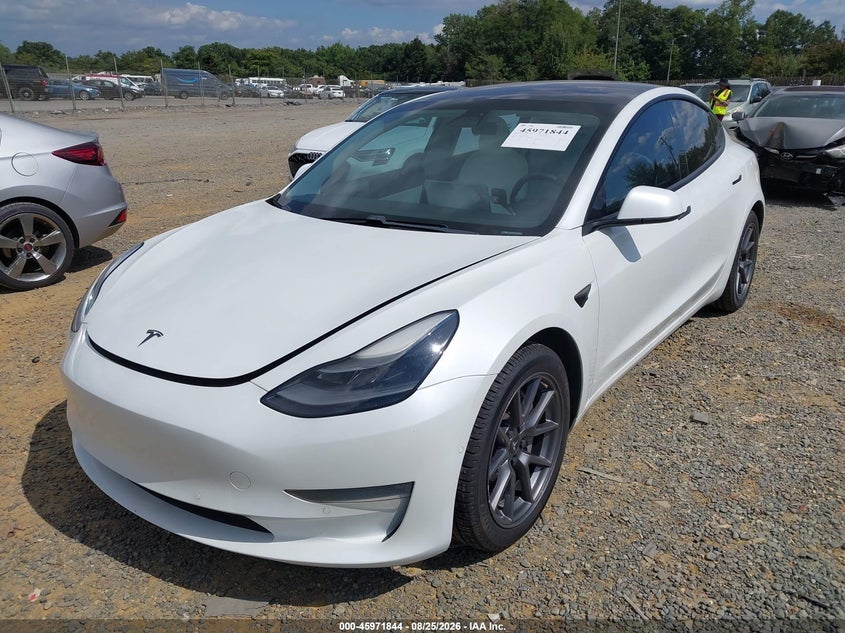 2021 TESLA MODEL 3 auction photo 2