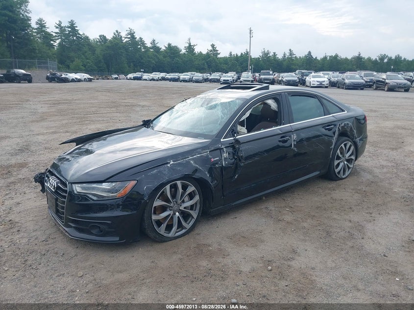 2013 Audi A6, Rollover, IAAI, VIN WAUJGAFC2DN067311 — photo 2