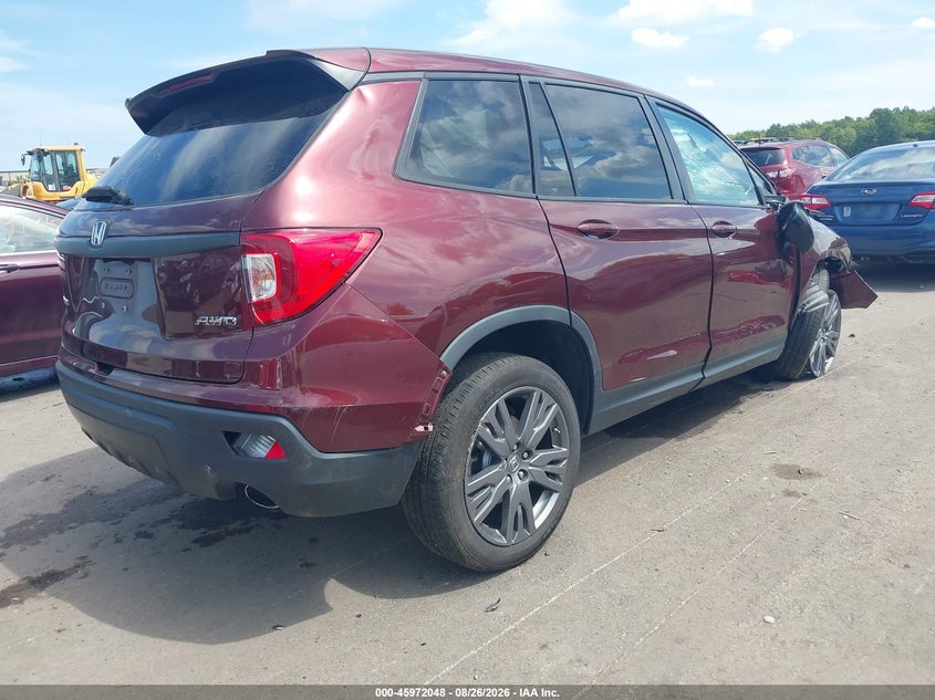 Vin: 5fnyf8h51lb007691, lot: 46471288, honda passport exl 20204