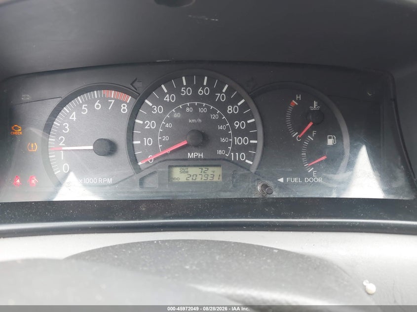 TOYOTA COROLLA 2008 VIN 2T1BR32E98C890069