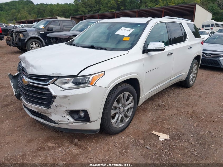 2018 Chevrolet Traverse, Удар спереду, IAAI, VIN 1GNERKKW9JJ215243 — фото 2
