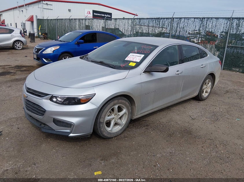 2018 Chevrolet Malibu, Hail, IAAI, VIN 1G1ZB5ST5JF257331 — photo 2