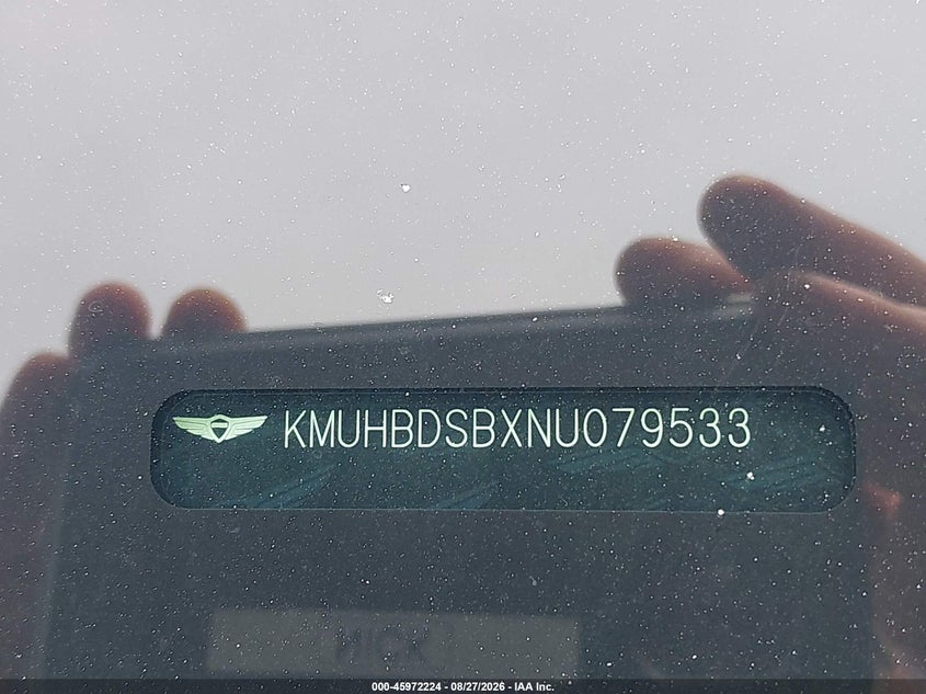 GENESIS GV80 2022 VIN KMUHBDSBXNU079533