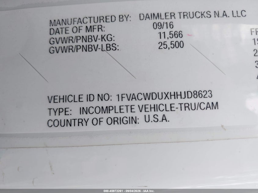 2017 FREIGHTLINER M2 106 auction photo 8