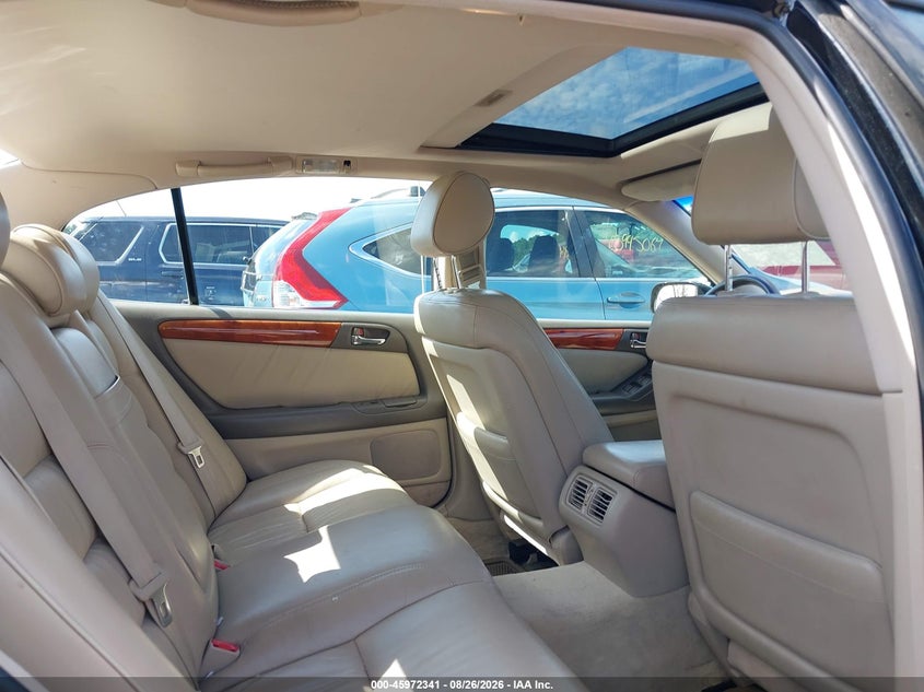 1999 LEXUS GS 300 SEDAN 3.0L I-6 DOHC, VVT, PREMIUM , 225HP