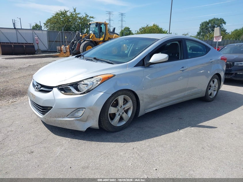 2012 Hyundai Elantra, Обычный износ, IAAI, VIN 5NPDH4AEXCH100173 — фото 2