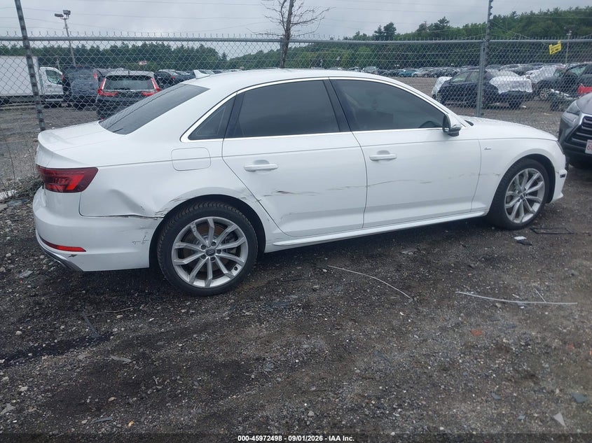 AUDI A4 2019 VIN WAUDNAF45KA066914