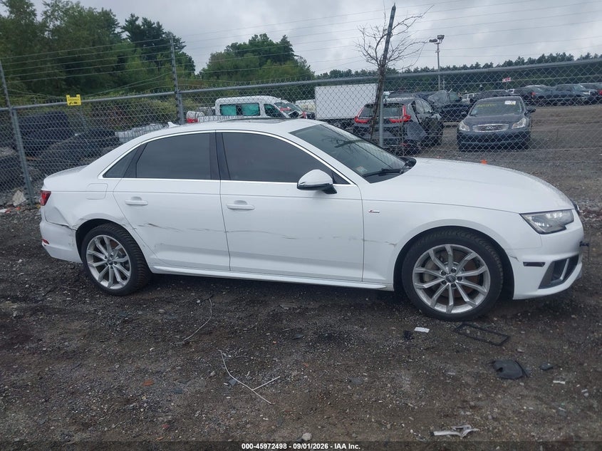 AUDI A4 2019 VIN WAUDNAF45KA066914