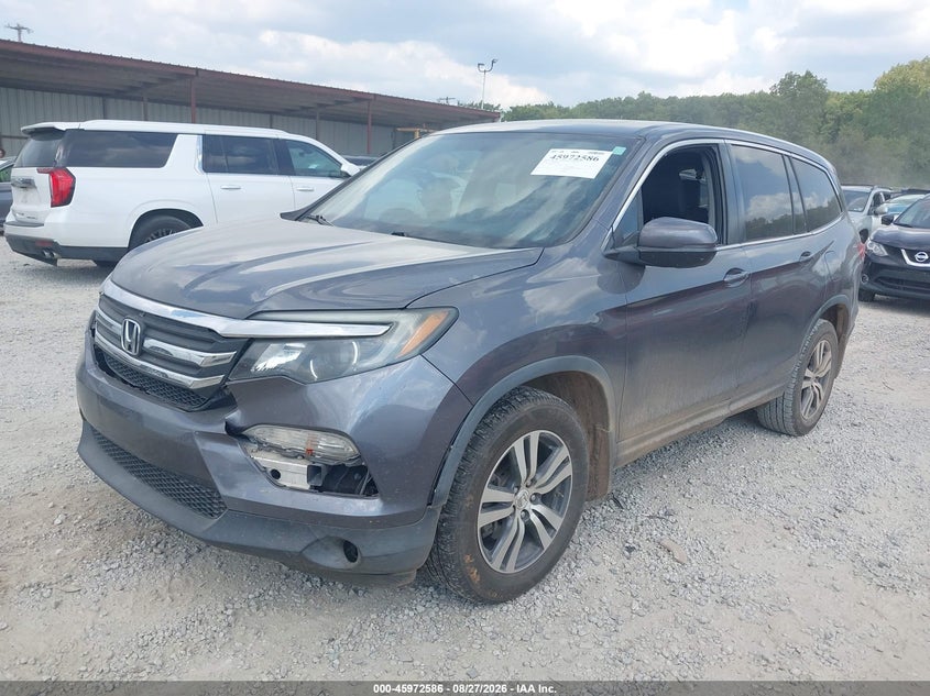 2016 Honda Pilot, Удар спереди, IAAI, VIN 5FNYF6H89GB010150 — фото 2