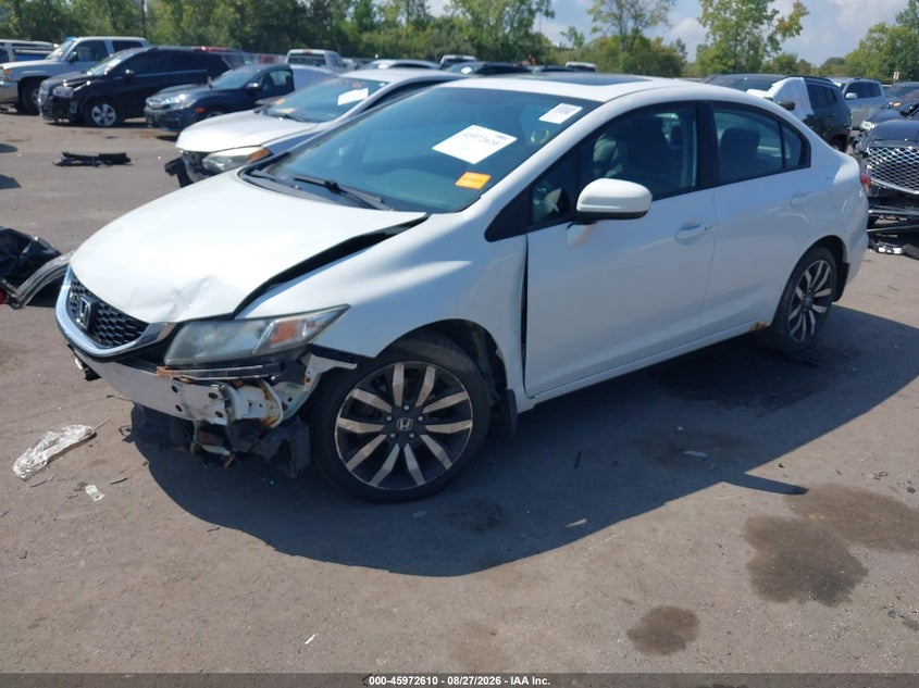 2014 Honda Civic, Front End, IAAI, VIN 19XFB2F91EE030953 — photo 2