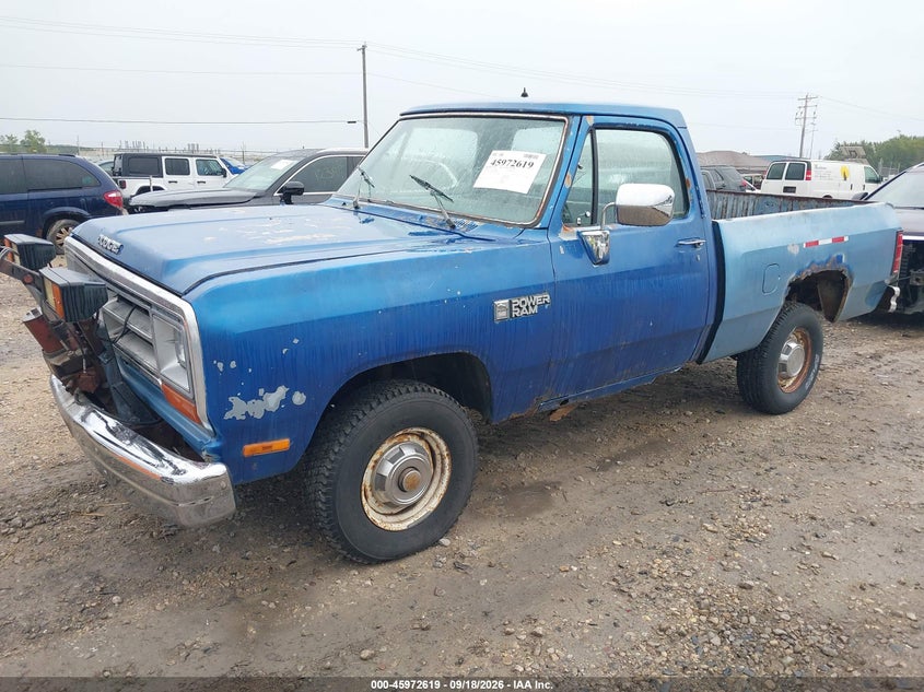DODGE W-SERIES 1988 VIN 1B7HW14Y6JS768661