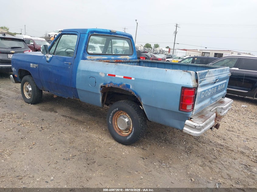 DODGE W-SERIES 1988 VIN 1B7HW14Y6JS768661