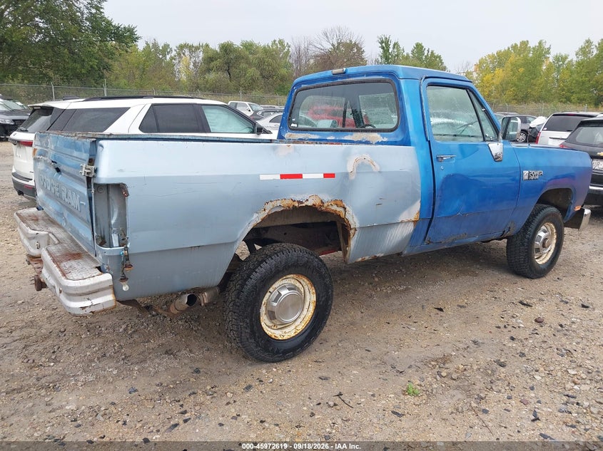 DODGE W-SERIES 1988 VIN 1B7HW14Y6JS768661