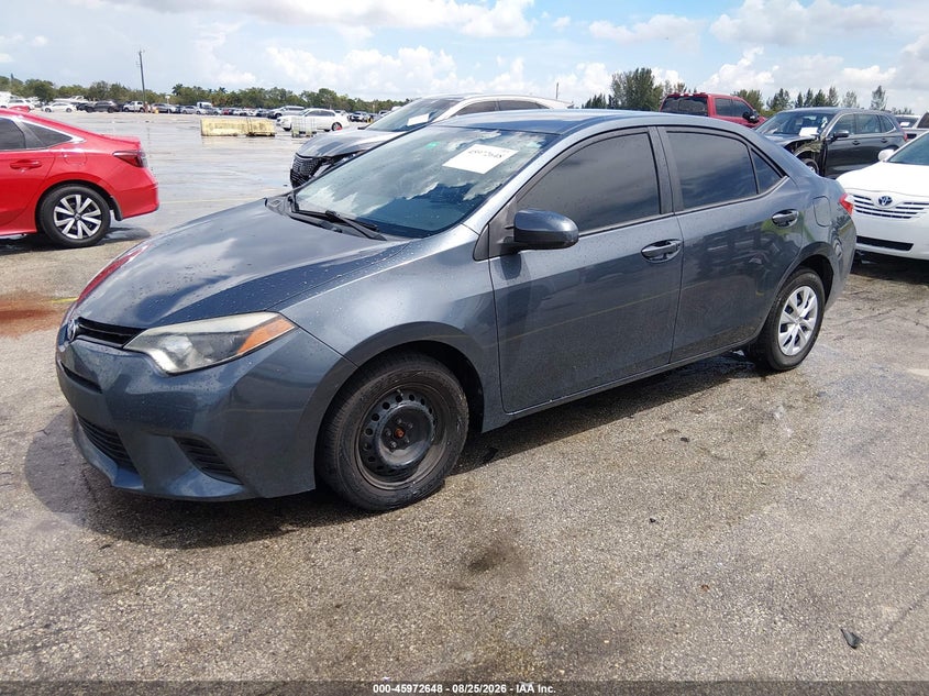 2014 Toyota Corolla, Обычный износ, IAAI, VIN 2T1BURHE9EC073138 — фото 2