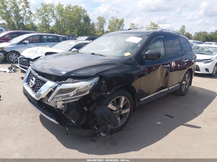 2013 Nissan Pathfinder, Удар спереду, IAAI, VIN 5N1AR2MM2DC611960 — фото 2