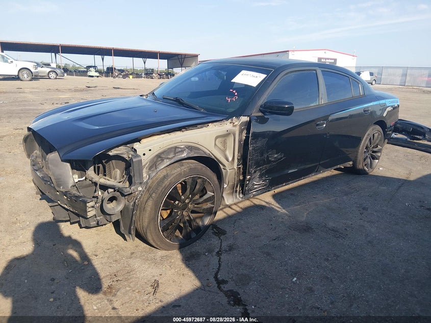 2014 Dodge Charger, Левый бок, IAAI, VIN 2C3CDXBG6EH150058 — фото 2