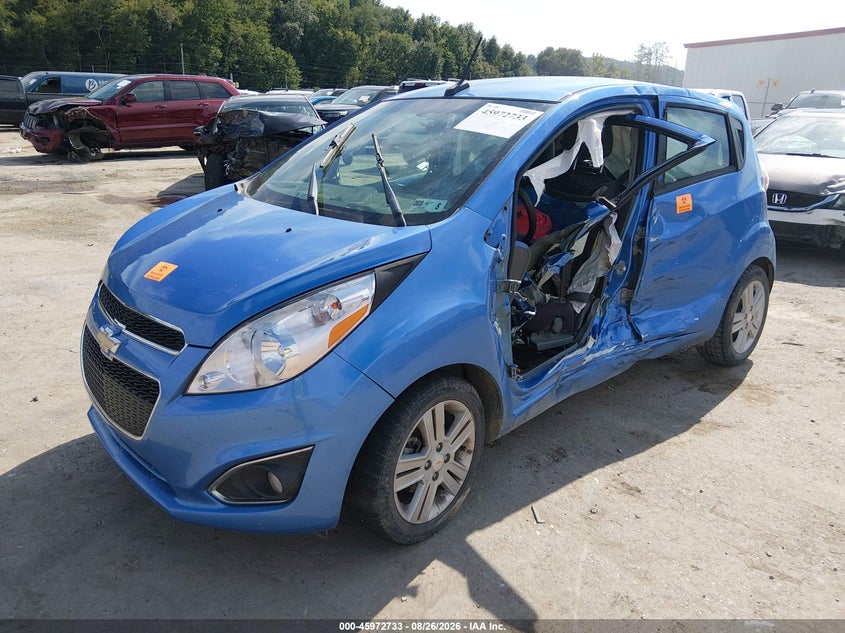 2014 Chevrolet Spark, Левый бок, IAAI, VIN KL8CB6S96EC547648 — фото 2