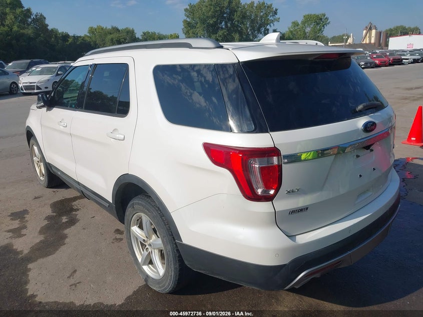 Vin: 1fm5k8dh0ggc39978, lot: 46471976, ford explorer xlt 20163