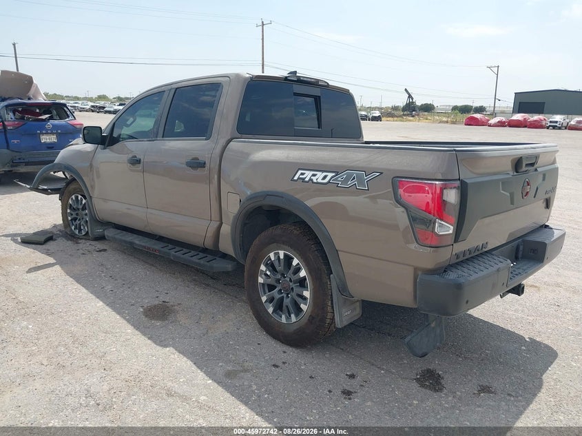Vin: 1n6aa1ed1rn105694, lot: 46471982, nissan titan pro-4x 4x4 20243