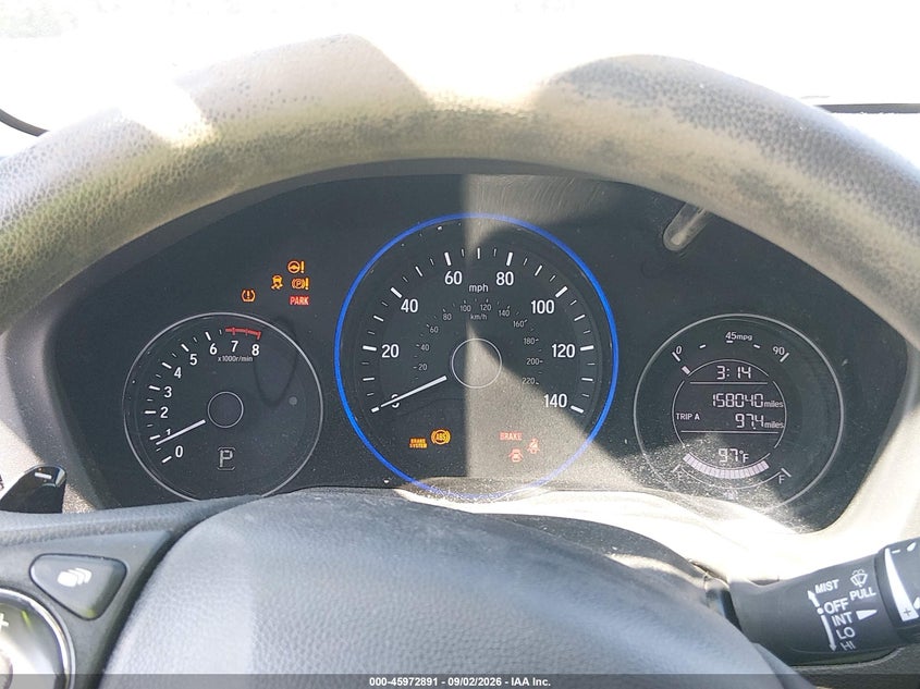 HONDA HR-V 2016 VIN 3CZRU5H5XGM706547