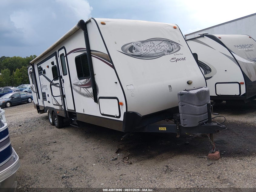 2013 FOREST RIVER SURVEYOR 296 SPORT TRAVEL TRAILER auction photo 1