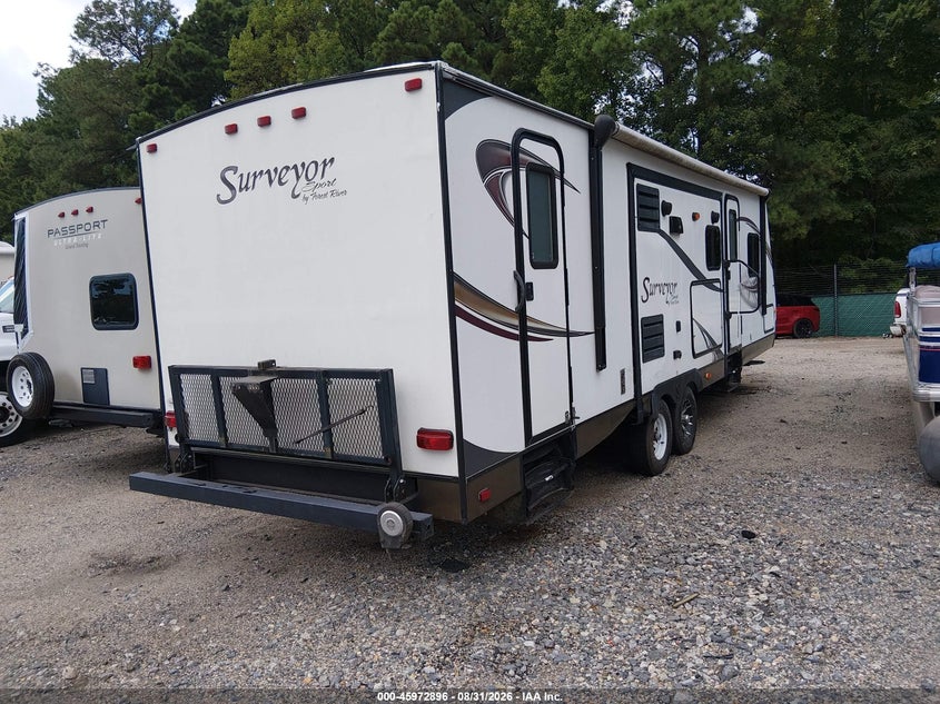2013 FOREST RIVER SURVEYOR 296 SPORT TRAVEL TRAILER auction photo 4