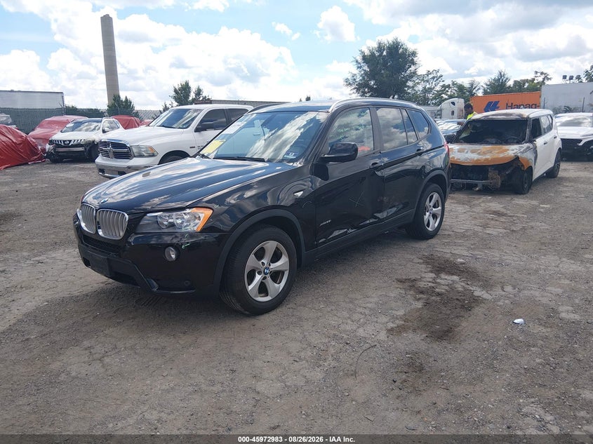 2011 BMW X3, Левый бок, IAAI, VIN 5UXWX5C59BL714459 — фото 2