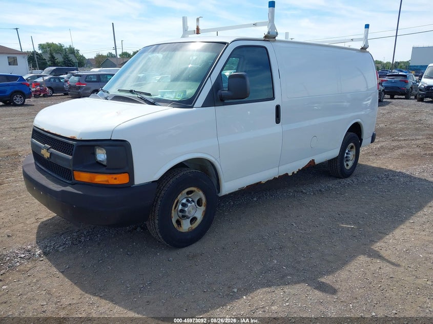 2014 Chevrolet Express, Правый бок, IAAI, VIN 1GCWGFBA2E1135996 — фото 2