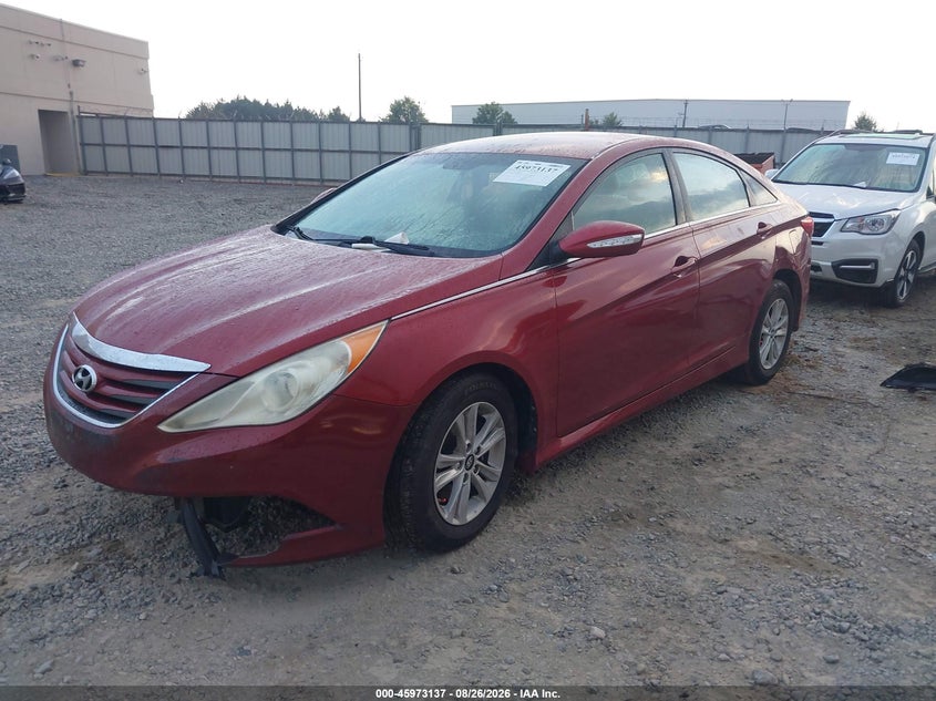 2014 Hyundai Sonata, Front End, IAAI, VIN 5NPEB4AC3EH882422 — photo 2
