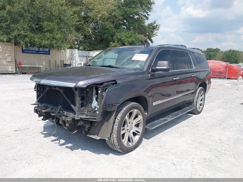 2017 Cadillac Escalade Esv Premium Luxury, Front End, IAAI, VIN 1GYS4JKJXHR266278 — photo 2
