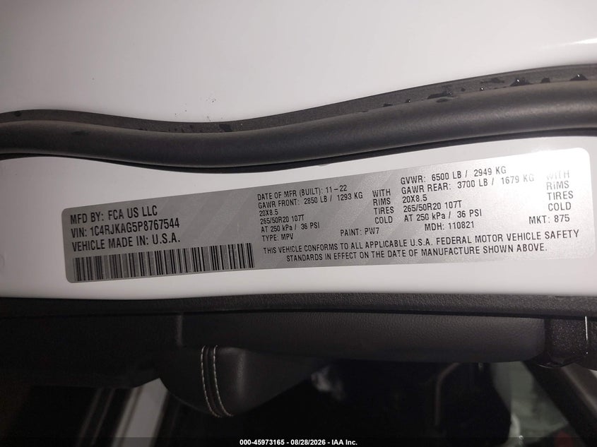 2023 JEEP GRAND CHEROKEE L ALTITUDE 4X4 · Фото 9