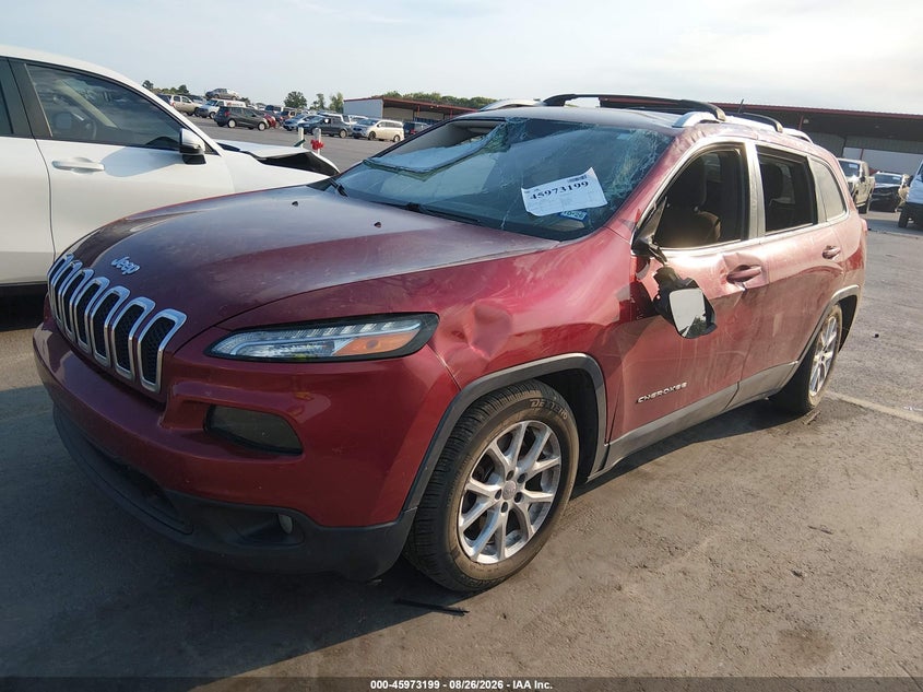 2015 Jeep Cherokee, Левый бок, IAAI, VIN 1C4PJLCB4FW561172 — фото 2