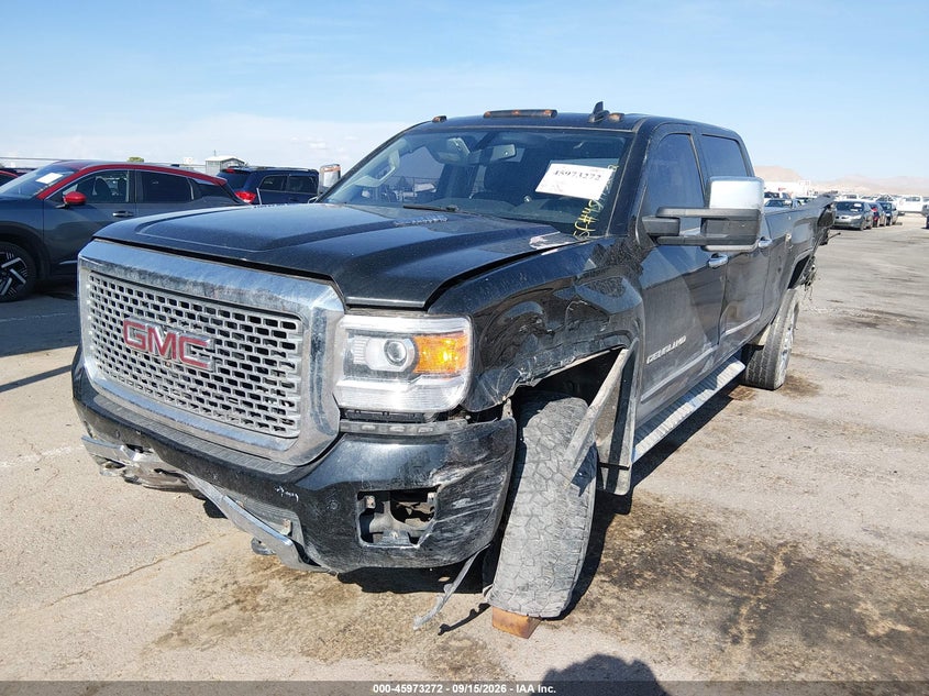 2015 GMC Sierra, Front & Rear, IAAI, VIN 1GT120E85FF570613 — photo 2