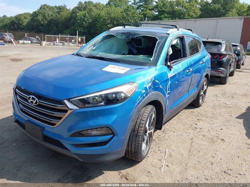 2016 HYUNDAI TUCSON SPORT UTILITY VEHICLE 1.6L I-4 DI, DOHC, VVT, TURBO, REGULAR , 175HP