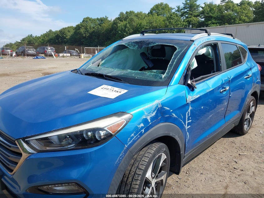 2016 HYUNDAI TUCSON SPORT UTILITY VEHICLE 1.6L I-4 DI, DOHC, VVT, TURBO, REGULAR , 175HP