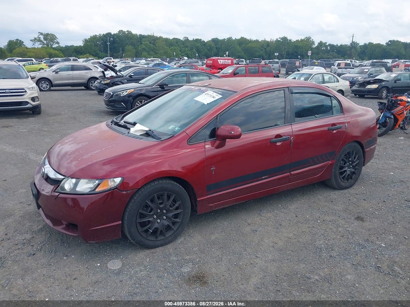 2009 Honda Civic, Front End, IAAI, VIN 2HGFA16579H545977 — photo 2