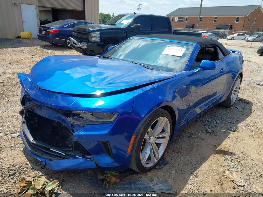 2017 Chevrolet Camaro, Удар спереду, IAAI, VIN 1G1FD3DX8H0114176 — фото 2