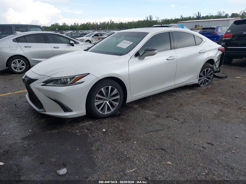 2019 Lexus ES, Левый зад, IAAI, VIN 58ABZ1B19KU009662 — фото 2