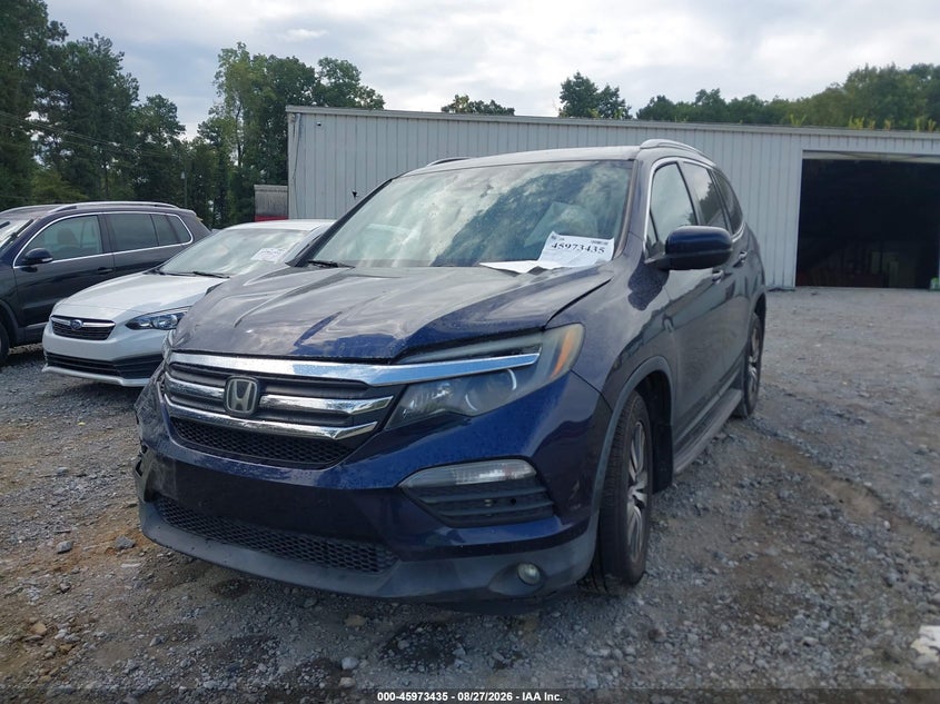 2016 Honda Pilot, Right Front, IAAI, VIN 5FNYF5H67GB011483 — photo 2