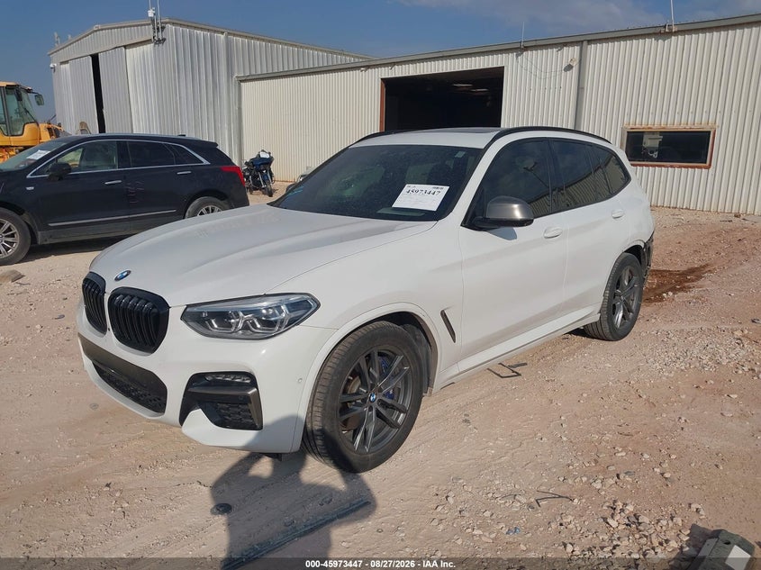 2020 BMW X3, Rear, IAAI, VIN 5UXTY9C06L9D29471 — photo 2